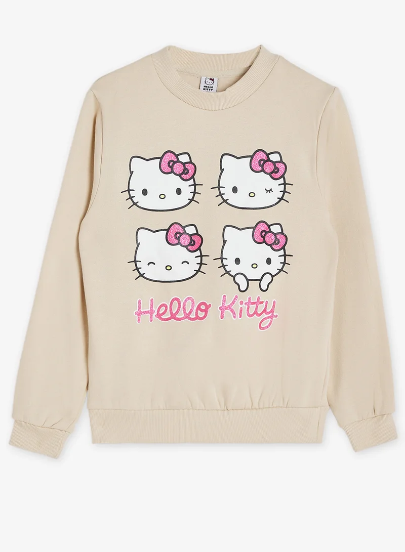 سانريو طقم سويت شيرت وبنطلون هالو كيتي للأطفال